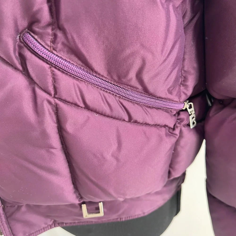 Vintage Bogner Purple Puffer Jacket Goose Down Filled Women's Size‎ Medium